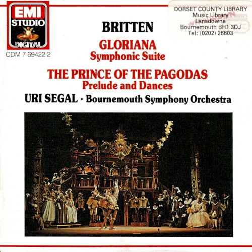 Symphonic Suite Gloriana / Prelude and Dances from the Prince of the Pagodas封面