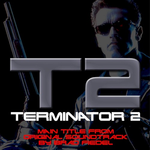 『ターミネータ-2 オリジナル・サウンドトラック』メイン・タイトル封面
