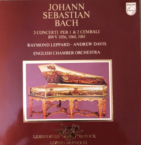 3 concerti per 1 and 2 cembali, BWV 1056, 1060, 1061封面