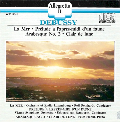 La Mer / Prélude à l'après-midi d'un faune / Arabesque No. 2 / Clair de lune封面