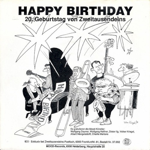 Happy Birthday: 20. Geburtstag von Zweitausendeins封面