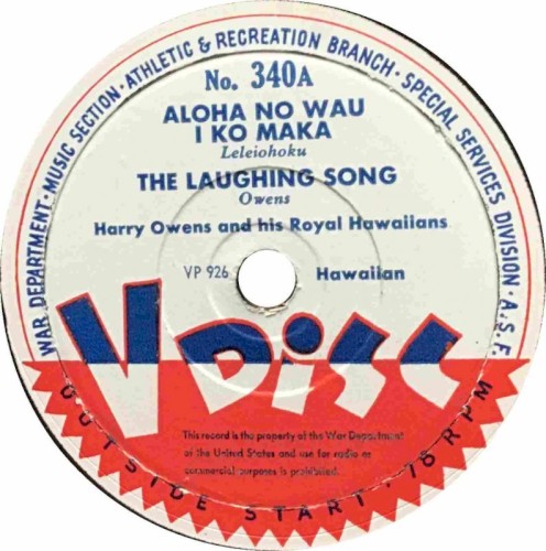 Aloha no wau i ko maka / The Laughing Song / Miss Molly / Home in San Antone封面