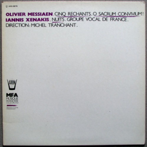 Messiaen: Cinq Rechants / Xenakis: Nuits封面