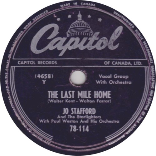 The Last Mile Home / Ragtime Cowboy Joe封面