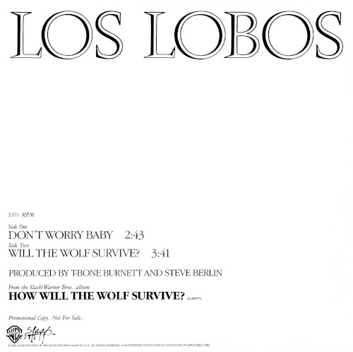 Don't Worry Baby / Will The Wolf Survive?封面