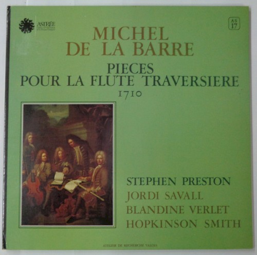 Pièces pour la flute traversière, 1710封面