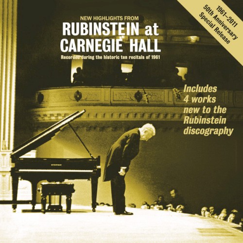 New Highlights from “Rubinstein at Carnegie Hall” – Recorded During the Historic 10 Recitals of 1961封面