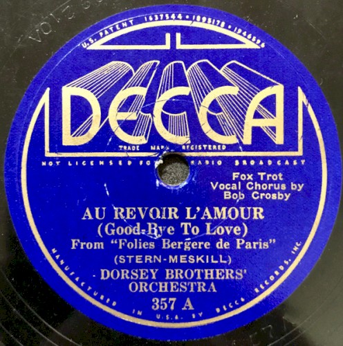 Au revoir l’amour / Singing a Happy Song封面
