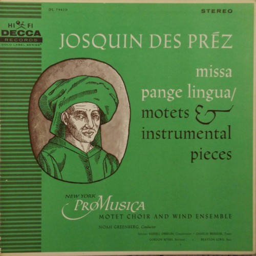 Missa Pange lingua / motets and instrumental pieces封面