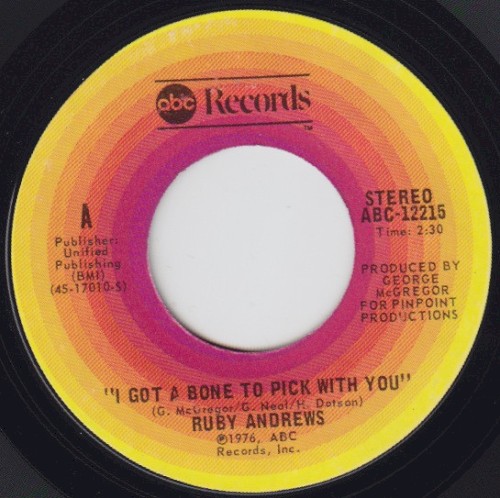 I Got a Bone to Pick With You / I Don’t Know How to Love You封面