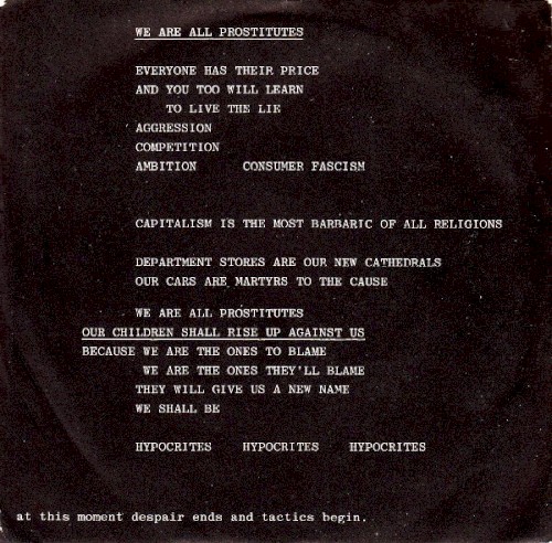 We Are All Prostitutes封面