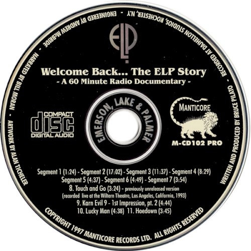 Welcome Back… The ELP Story – A 60 Minute Radio Documentary –封面