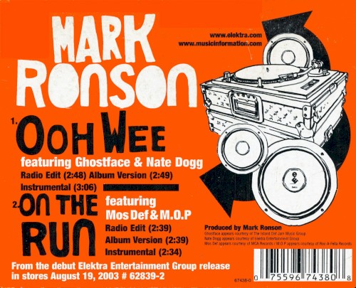 Ooh Wee / On the Run封面