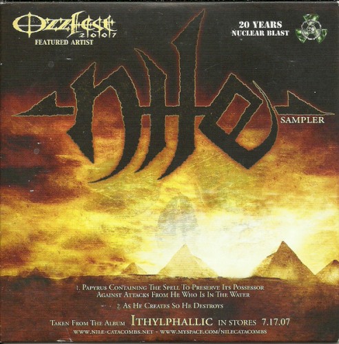 Ozzfest 2007 Featured Artist Nile Sampler封面