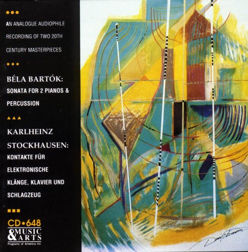 Béla Bartók: Sonata for 2 Pianos & Percussion / Karlheinz Stockhausen: Kontakte für elektronische Klänge, Klavier & Schlagzeug封面