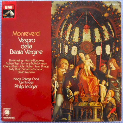 Vespers (1610) (Vespro della Beata Vergine)封面