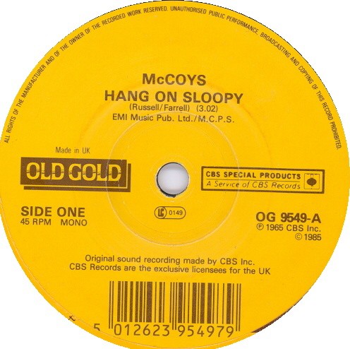 Hang On Sloopy / Fever封面