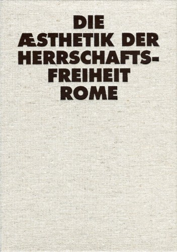 Die Æsthetik der Herrschaftsfreiheit封面