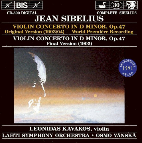 Violin Concerto in D minor, Original and Final Version封面