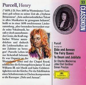 Dido and Aeneas / The Fairy Queen / Te Deum & Jubilate (excerpts)封面
