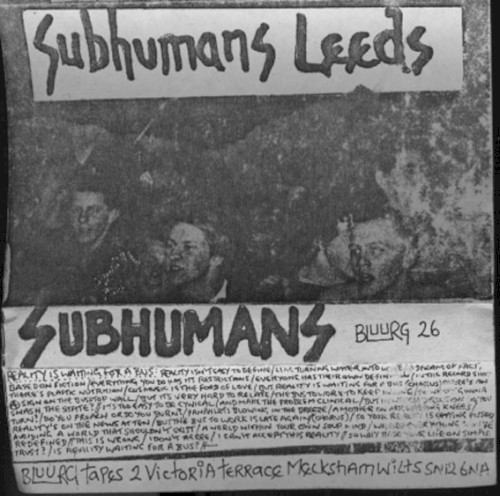 Subhumans Leeds封面