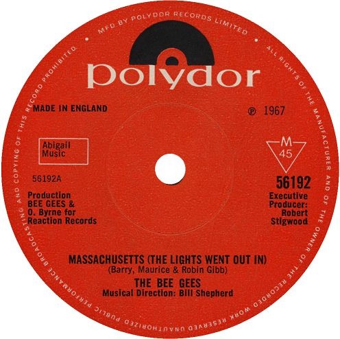 Massachusetts (The Lights Went Out)封面