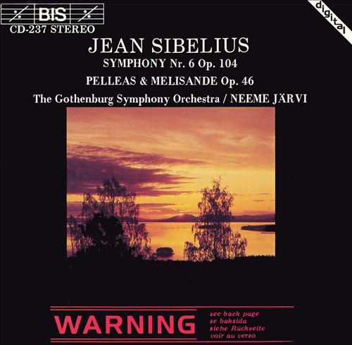 Symphony Nr. 6, op. 104 / Pelleas & Melisande, op. 46封面