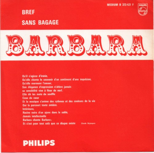 Bref / Sans bagage封面