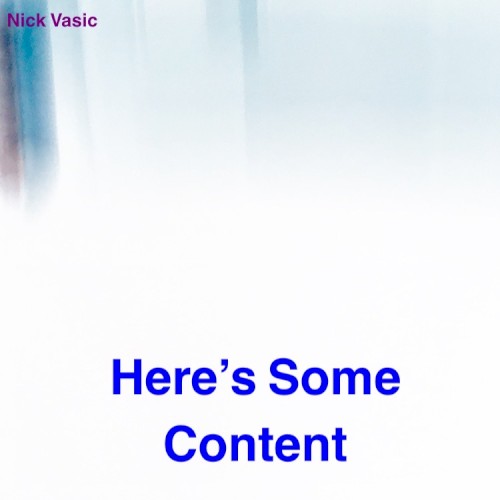 Here's Some Content封面