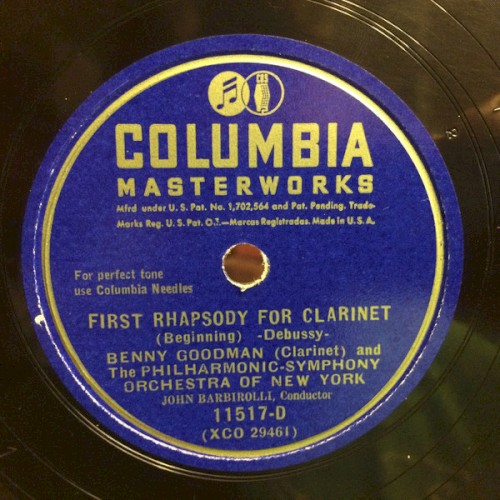 First Rhapsody for Clarinet封面