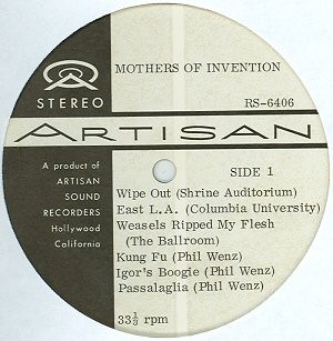 The Artisan RS 6406 Test Pressing封面