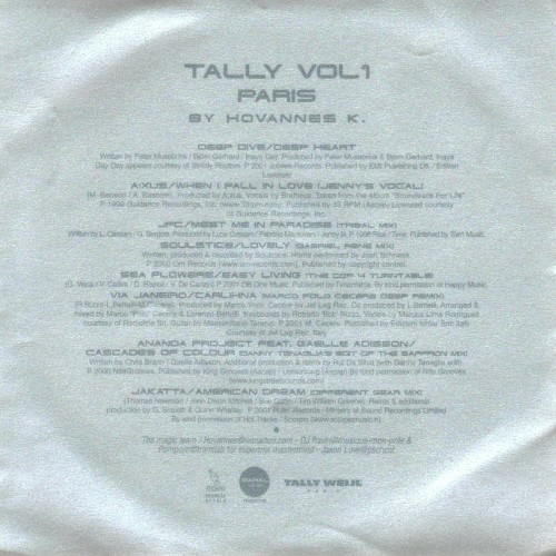 Tally Vol. 1 Paris封面