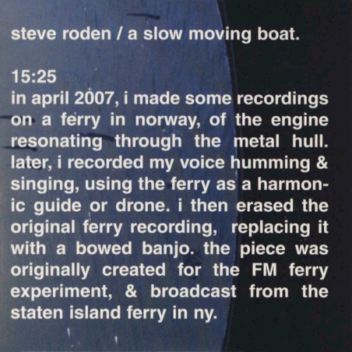 A Slow Moving Boat封面