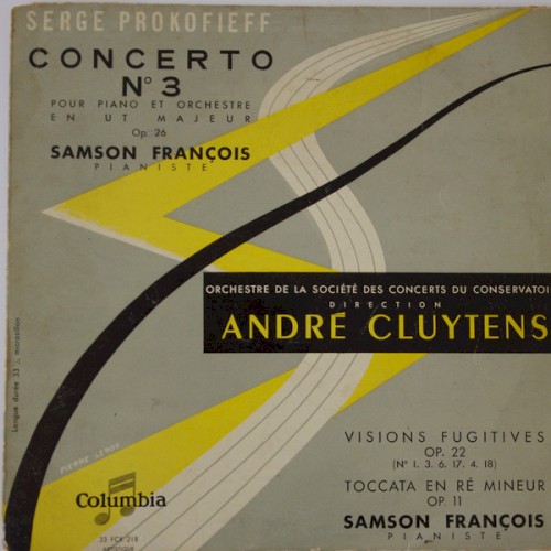 Piano Concerto no. 3 / Visions fugitives, op. 22 / Toccata in D minor封面
