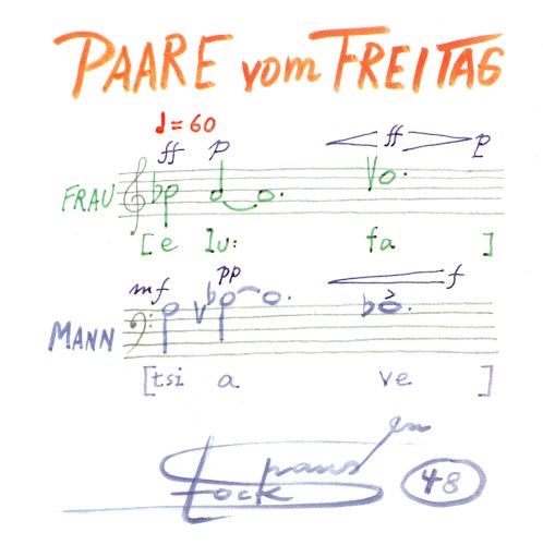 PAARE vom FREITAG, mit Sopran, Baß, elektronischen Instrumenten (1992/1999)封面