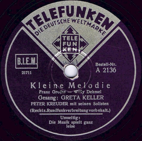 Kleine Melodie / Die Musik spielt ganz leise封面