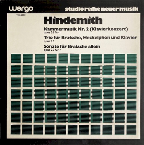 Kammermusik Nr. 2 (Klavierkonzert) / Trio für Bratsche, Heckelphon und Klavier / Sonate für Bratsche allein封面