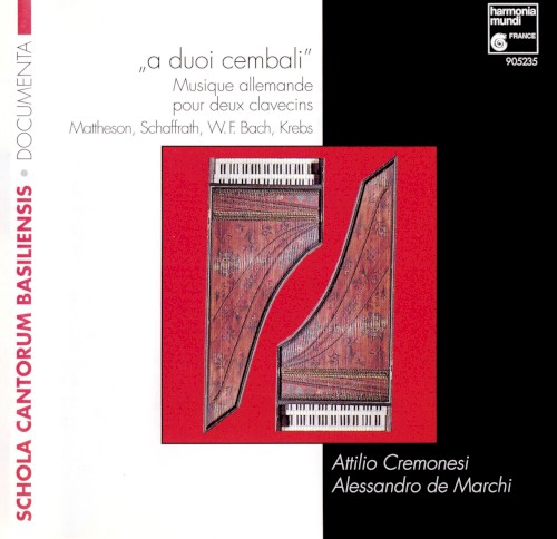 „a duoi cembali“ – Musique allemande pour deux clavecins封面