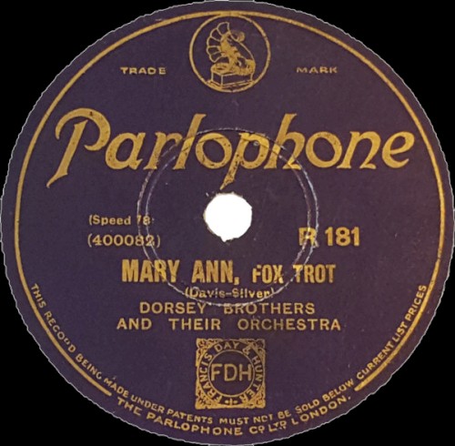 Mary Ann / My Melancholy Baby封面