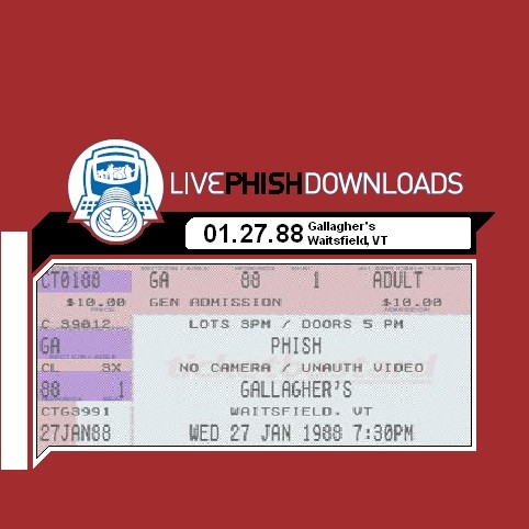 1988-01-27: Gallagher's, Waitsfield, VT, USA封面