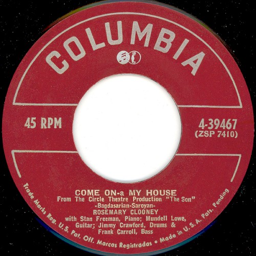 Come On-A My House / Rose Of The Mountain封面