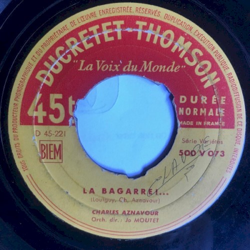 La Bagarre / Je Voudrais封面