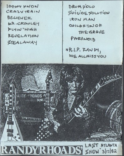 Randy Rhoads’ Last Atlanta Show 3/17/82封面