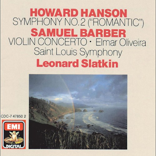 Hanson: Symphony no. 2 "Romantic" / Barber: Concerto for Violin and Orchestra封面