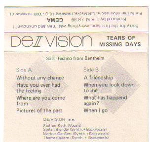 Tears of Missing Days封面