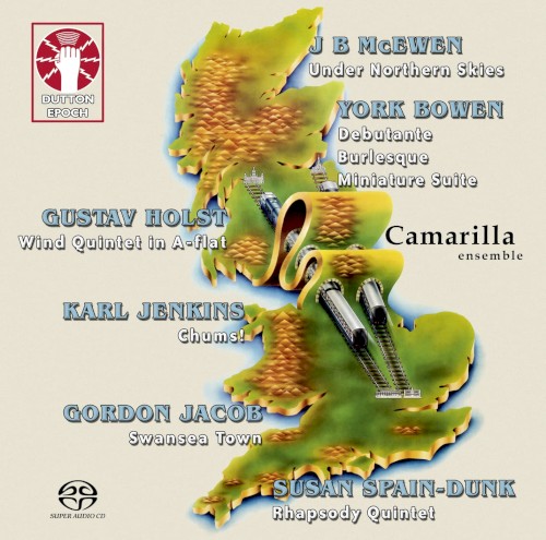 McEwen: Under Northern Skies / Bowen: Debutante / Burlesque / Miniature Suite / Holst: Wind Quintet in A-flat / Jenkins: Chums! / Jacob: Swansea Town / Spain-Dunk: Rhapsody Quintet封面